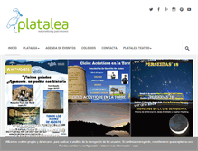 Tablet Screenshot of platalea.com